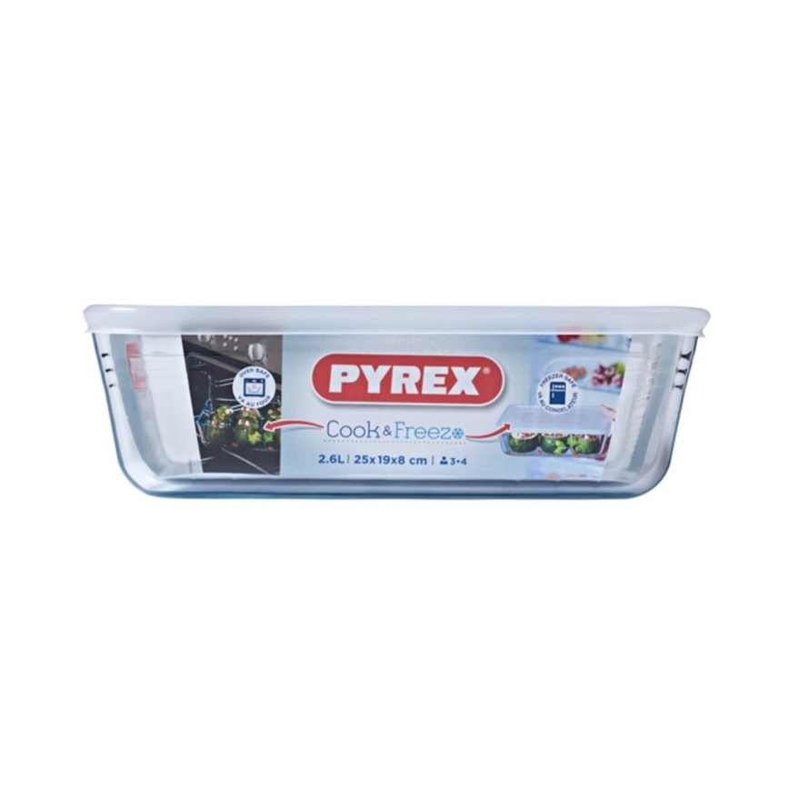 Скляний контейнер для продуктів PYREX, 2,6 л