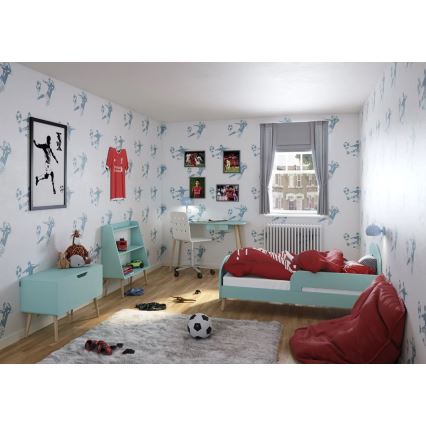 Скриня для зберігання GAIA 50x80 см бірюзовий/дуб