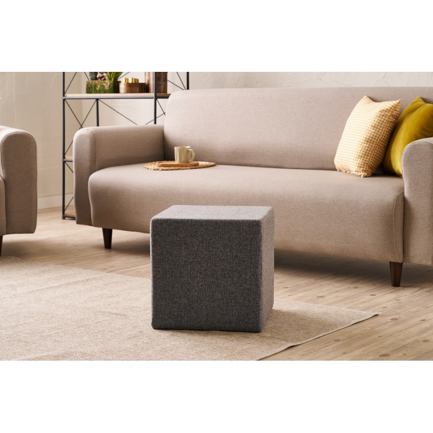 Табурет CUBI 40×40 см антрацит