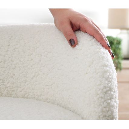 Табурет MIKI, діаметр 46 см, білий