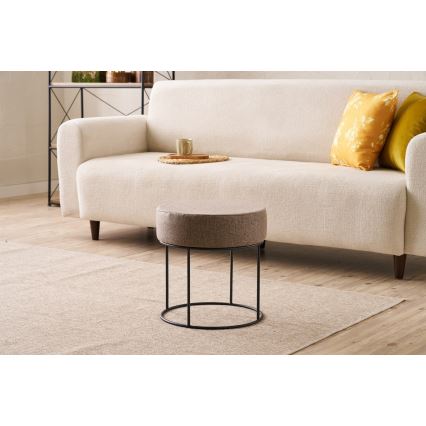 Табурет RELO, діаметр 40 см, коричневий