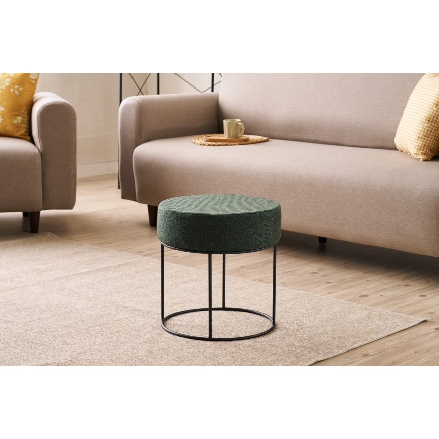 Табурет RELO Ø 40 см, зелений