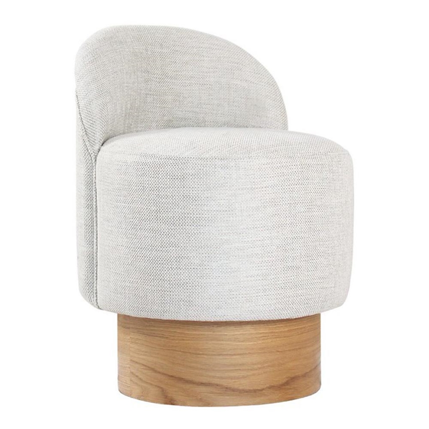 Табурет RIKI 40x47 см світло-сірий