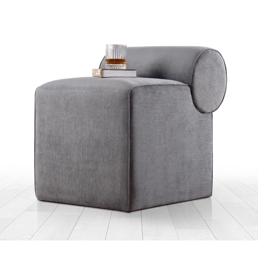 Табурет TIKI 47x45 см сірий