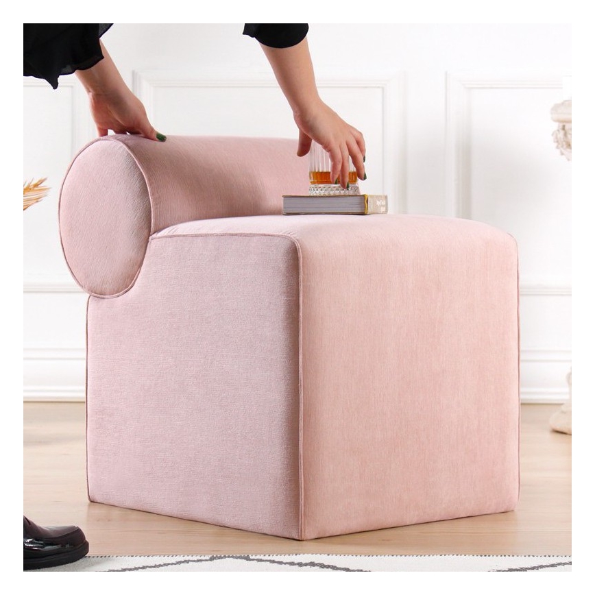 Табурет TIKI 47×45 см розовый