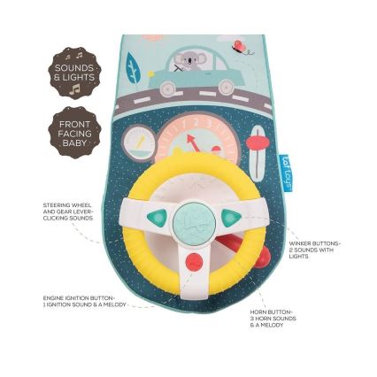 Taf Toys - Автомобильная игрушка с рулем коала 2xAA