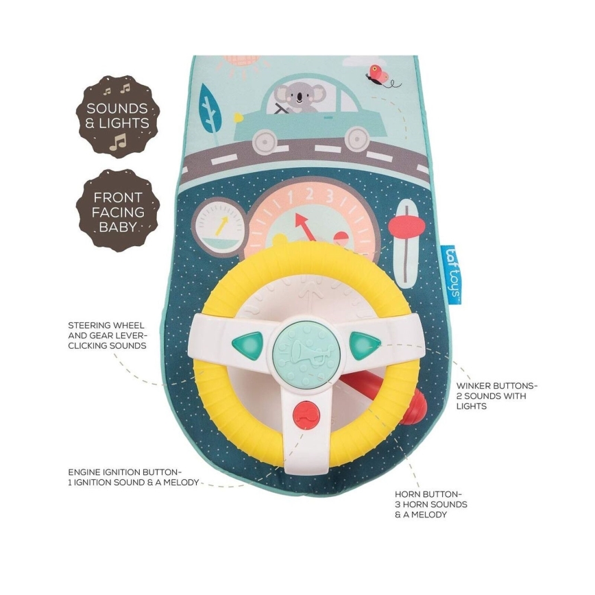 Taf Toys - Автомобильная игрушка с рулем коала 2xAA