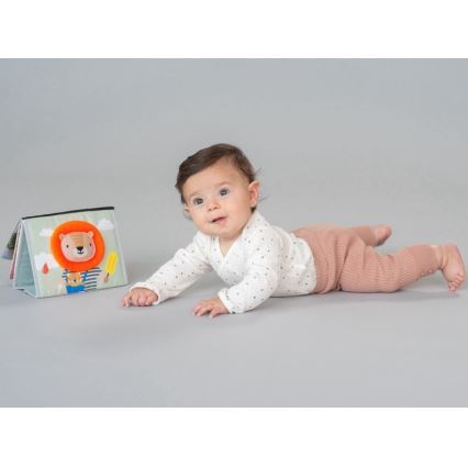Taf Toys - Детская текстильная книга с зеркальцем саванна