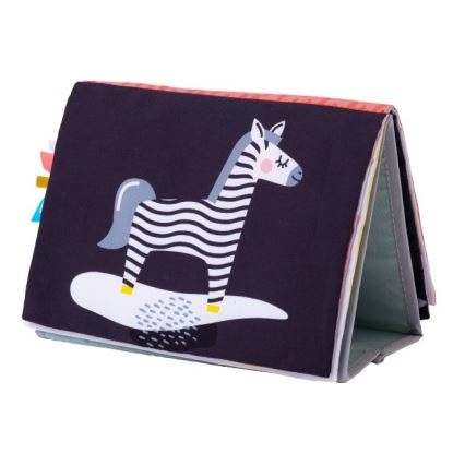 Taf Toys - Детская текстильная книга с зеркальцем саванна
