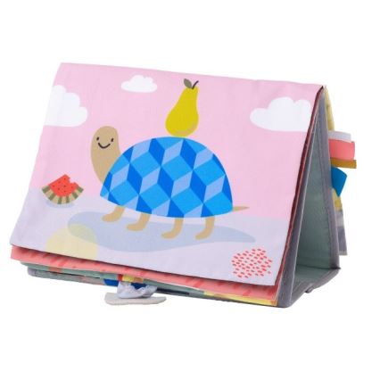Taf Toys - Детская текстильная книга с зеркальцем саванна