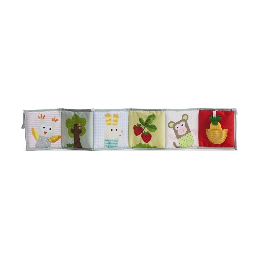 Taf Toys - Дитяча текстильна книга 3в1 тварини