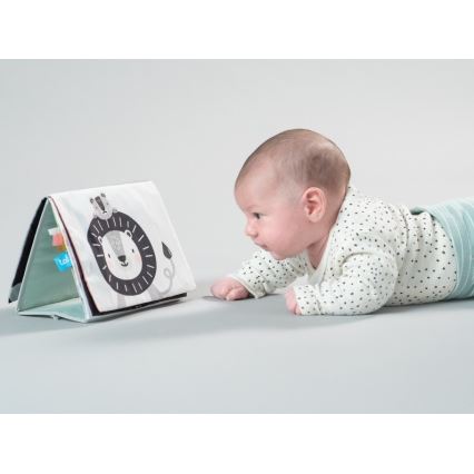 Taf Toys - Дитяча текстильна книга з дзеркальцем савана
