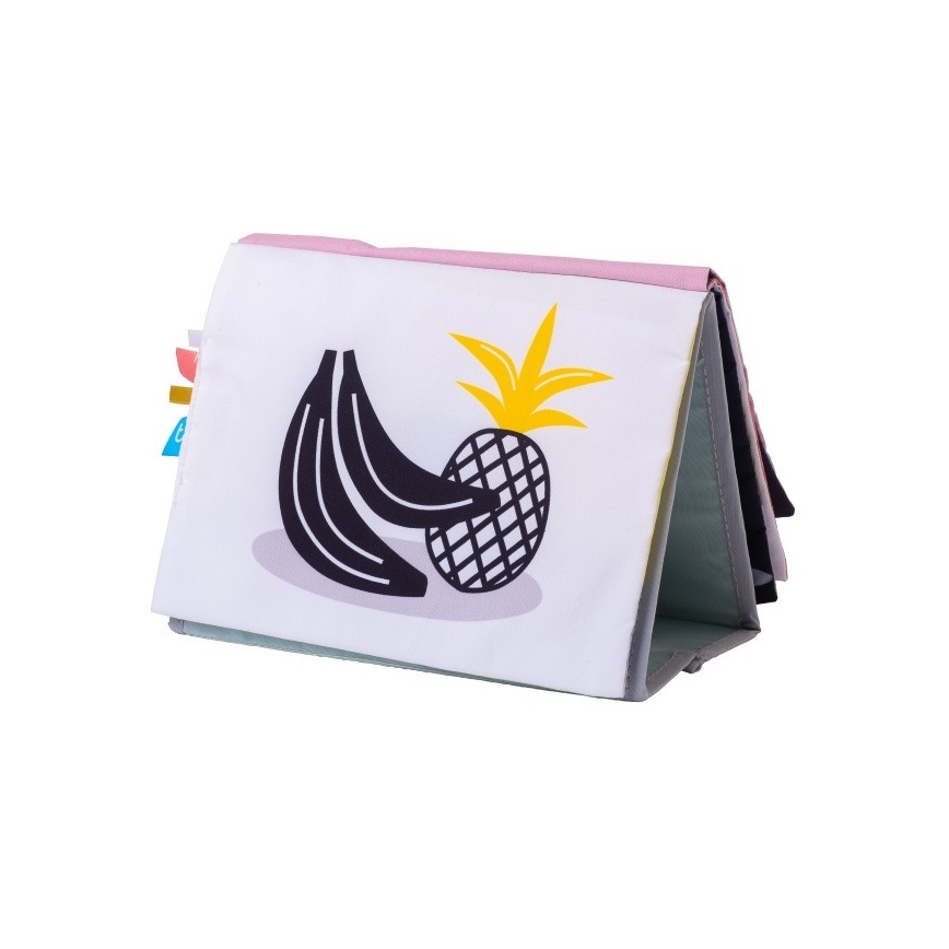 Taf Toys - Дитяча текстильна книга з дзеркальцем савана