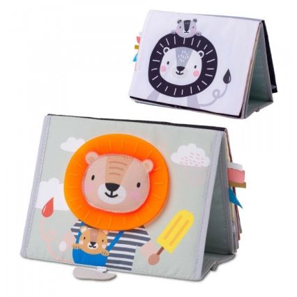 Taf Toys - Дитяча текстильна книга з дзеркальцем савана