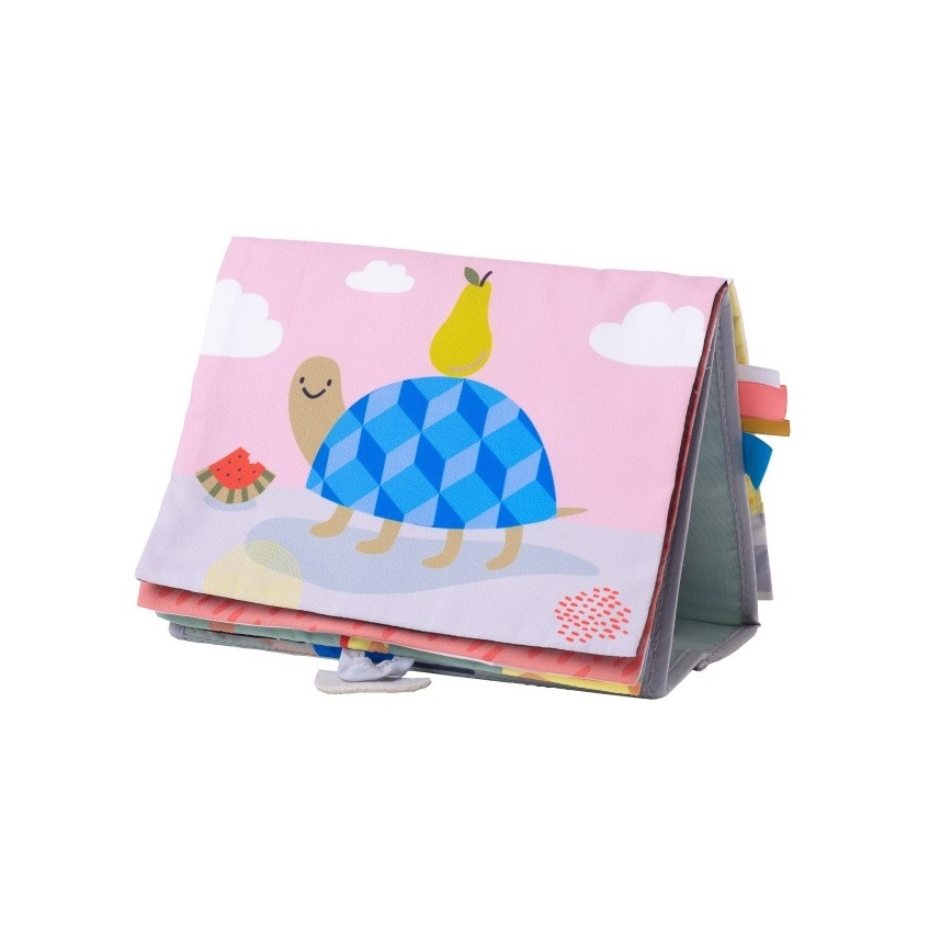 Taf Toys - Дитяча текстильна книга з дзеркальцем савана