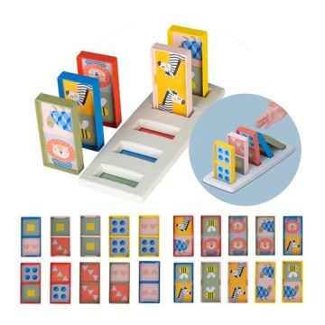 Taf Toys - Дитяче доміно 4в1 тварини