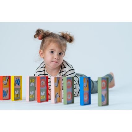 Taf Toys - Дитяче доміно 4в1 тварини