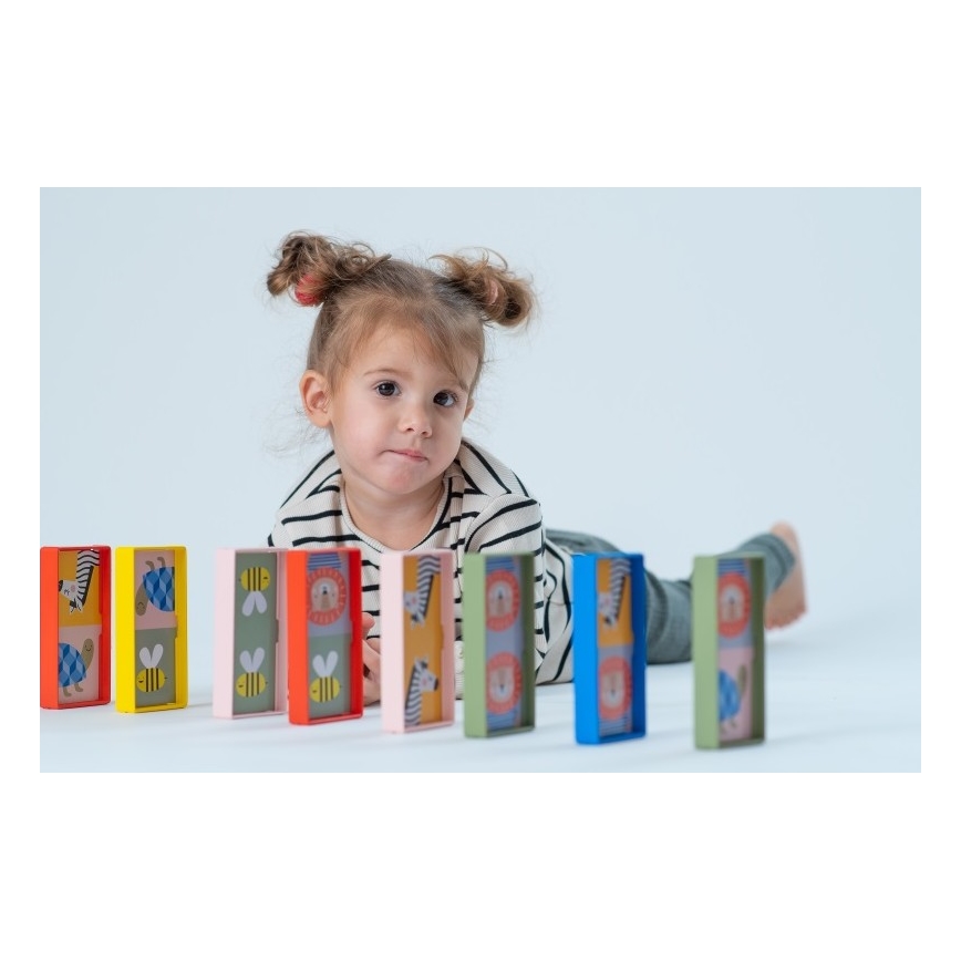 Taf Toys - Дитяче доміно 4в1 тварини