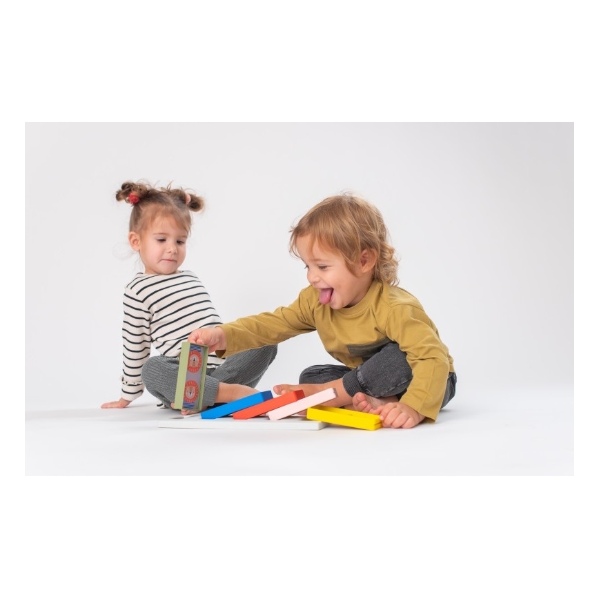 Taf Toys - Дитяче доміно 4в1 тварини