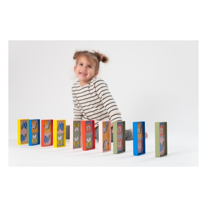 Taf Toys - Дитяче доміно 4в1 тварини