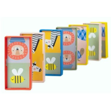 Taf Toys - Дитяче доміно 4в1 тварини