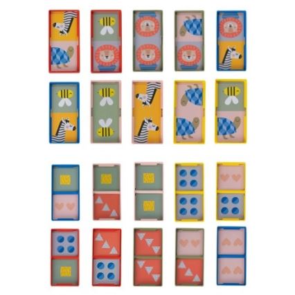 Taf Toys - Дитяче доміно 4в1 тварини