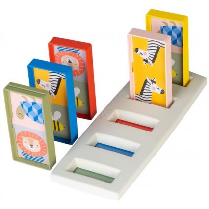 Taf Toys - Дитяче доміно 4в1 тварини