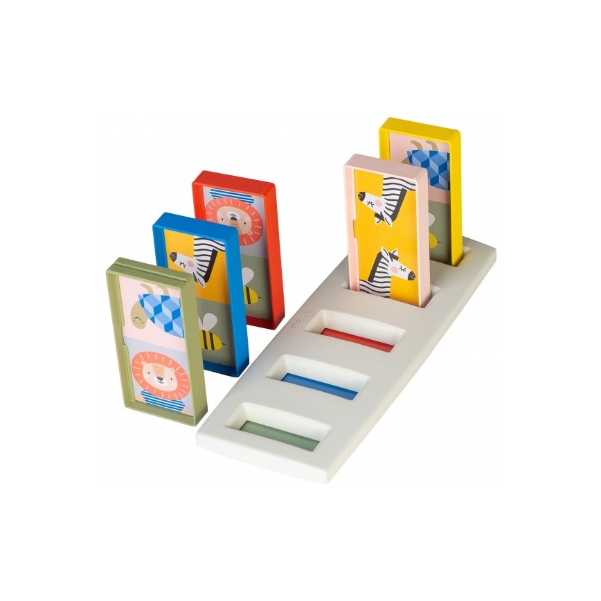 Taf Toys - Дитяче доміно 4в1 тварини
