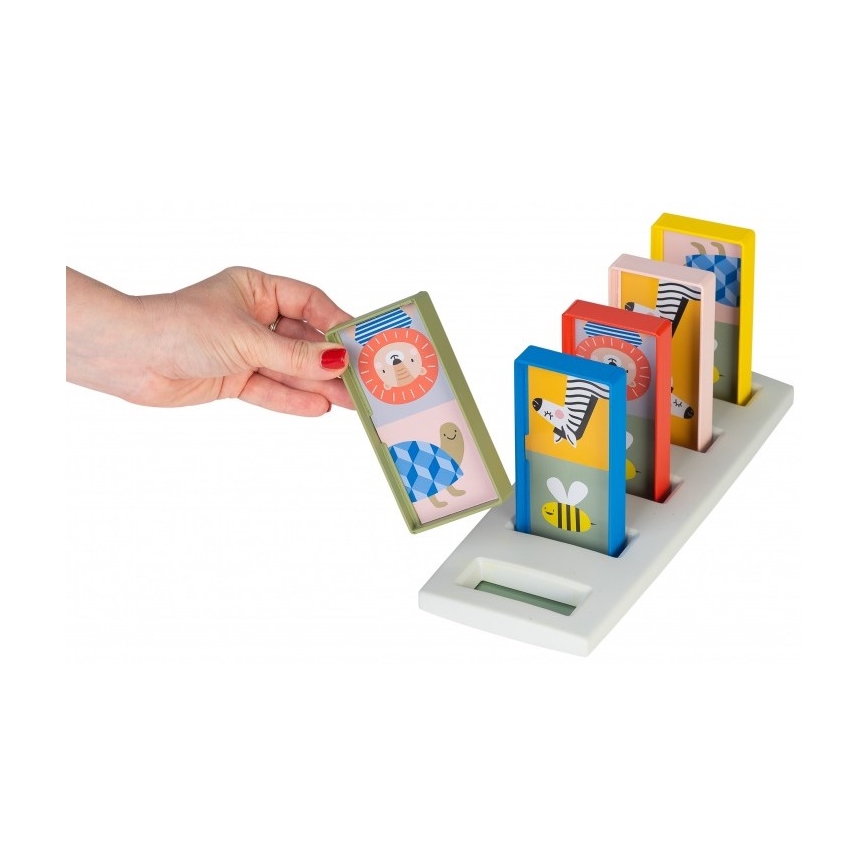 Taf Toys - Дитяче доміно 4в1 тварини