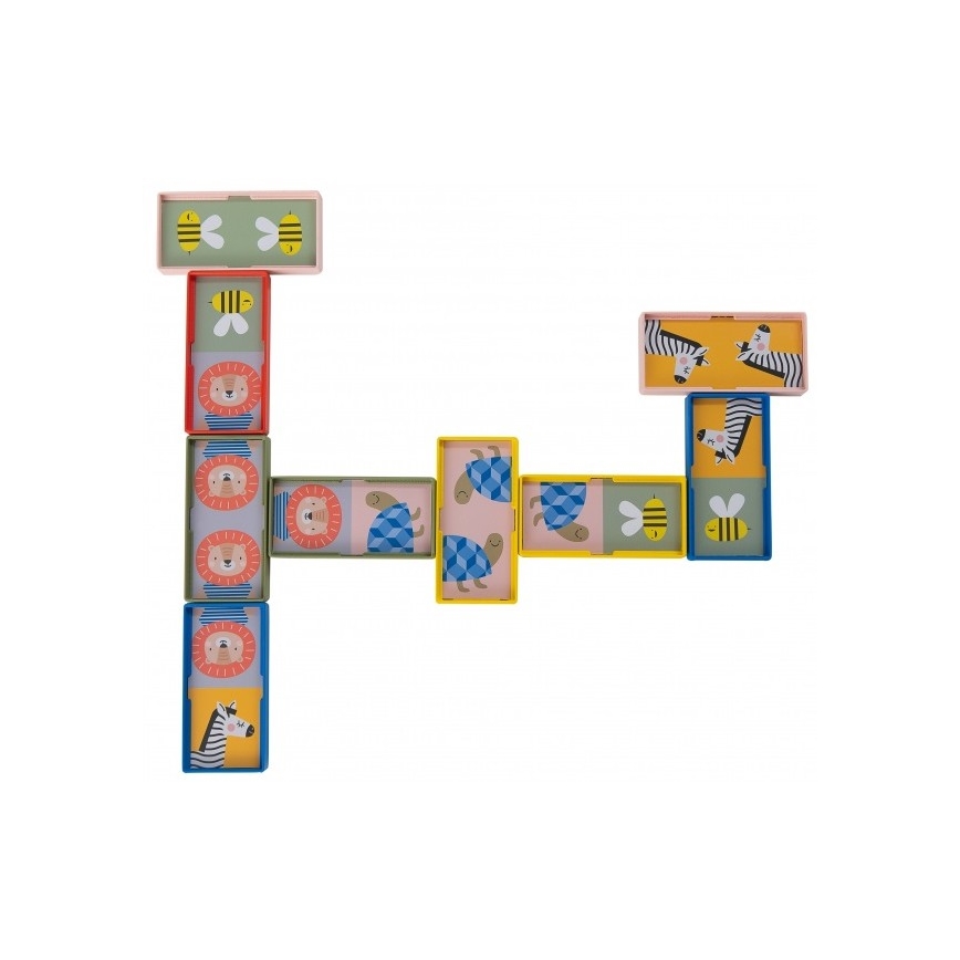 Taf Toys - Дитяче доміно 4в1 тварини