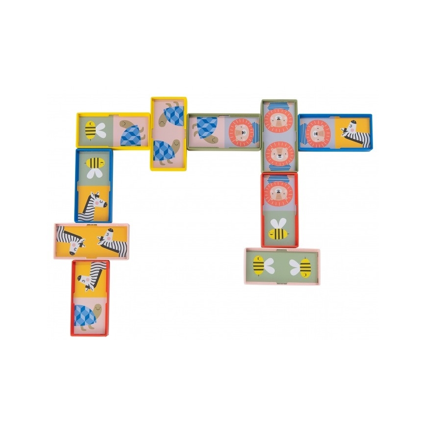 Taf Toys - Дитяче доміно 4в1 тварини