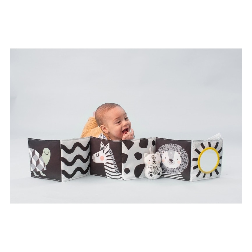 Taf Toys - Дитяча текстильна книга 3в1 савана