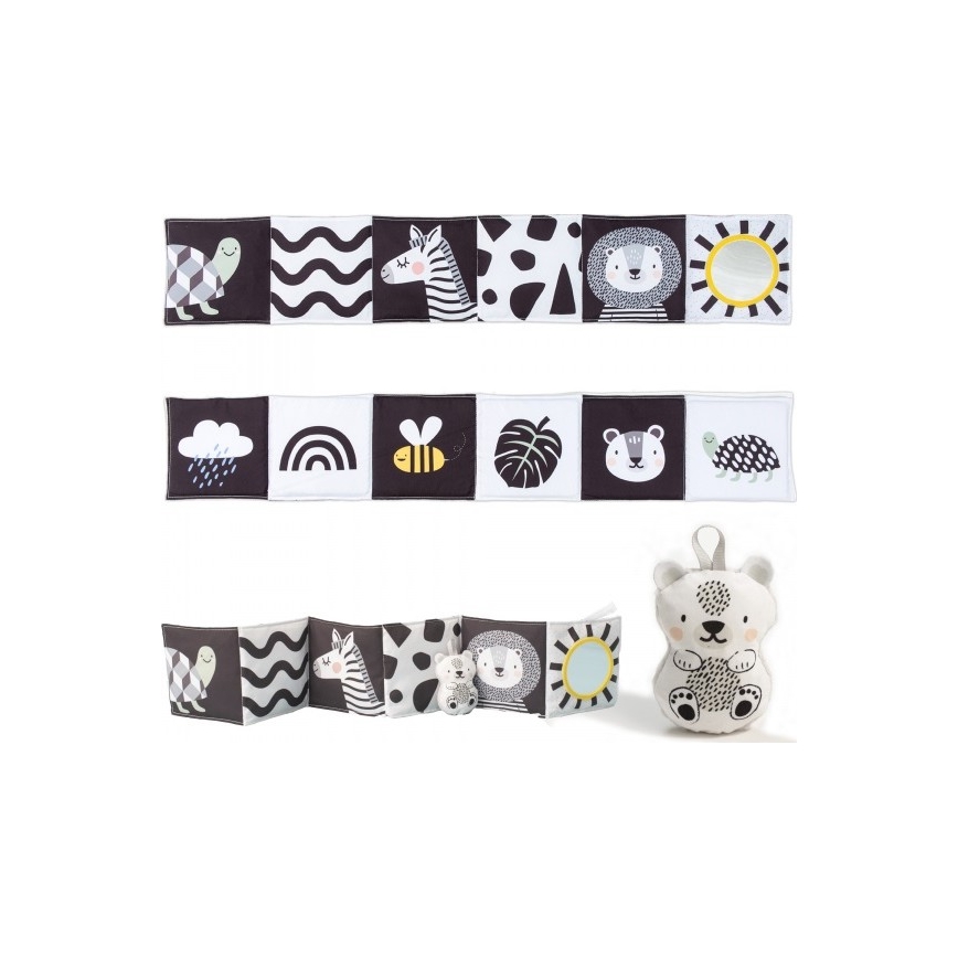 Taf Toys - Дитяча текстильна книга 3в1 савана