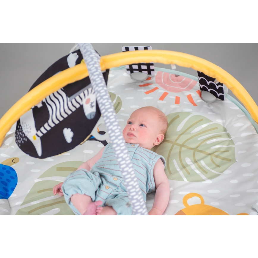 Taf Toys - Дитячий ігровий килимок з трапецією савана 2xAAA