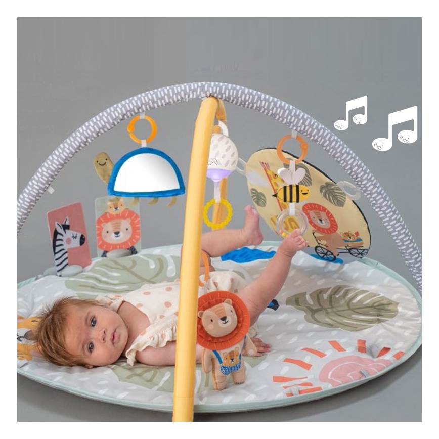 Taf Toys - Дитячий ігровий килимок з трапецією савана 2xAAA