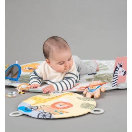 Taf Toys - Дитячий ігровий килимок з трапецією савана 2xAAA