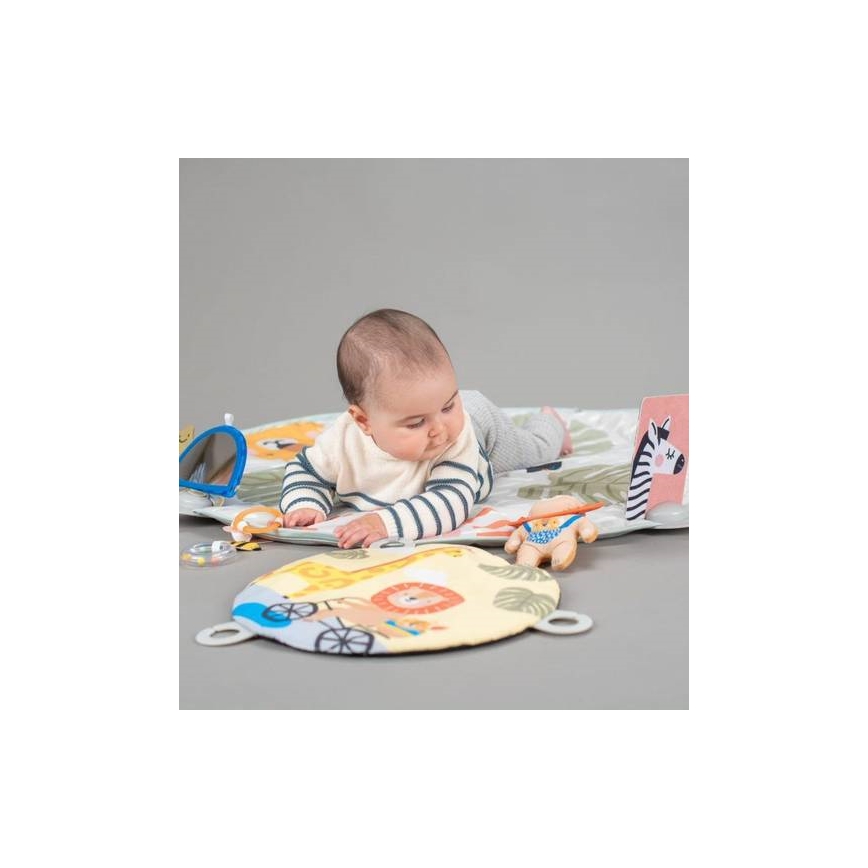 Taf Toys - Дитячий ігровий килимок з трапецією савана 2xAAA