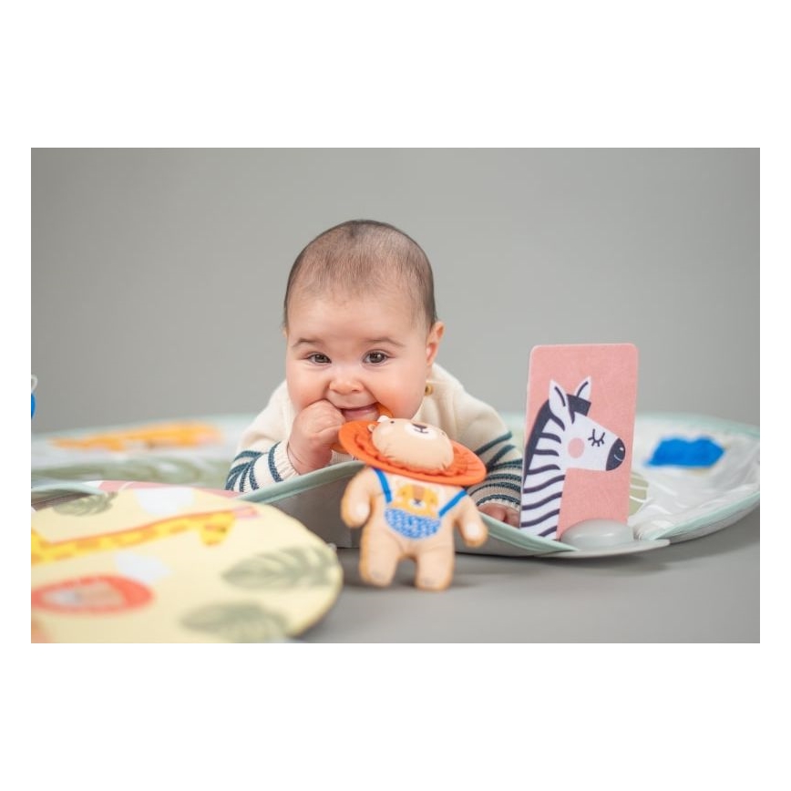 Taf Toys - Дитячий ігровий килимок з трапецією савана 2xAAA