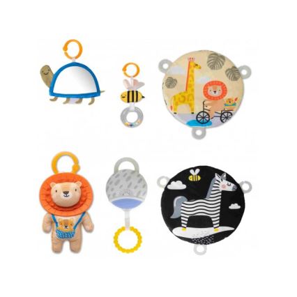 Taf Toys - Дитячий ігровий килимок з трапецією савана 2xAAA