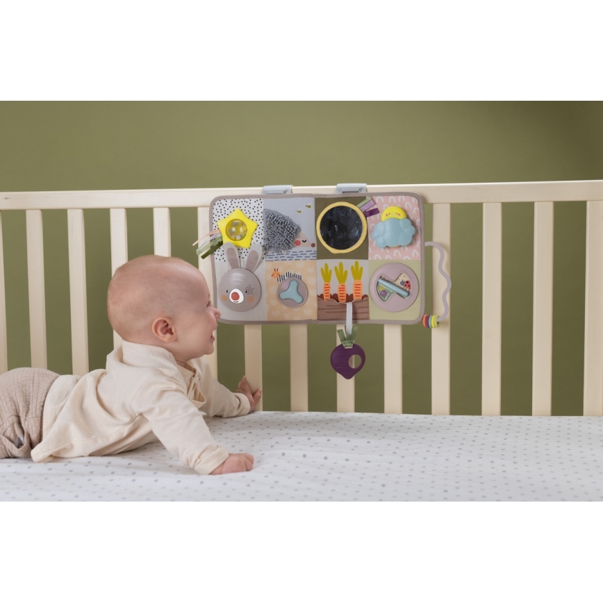 Taf Toys - Підвісна іграшка-приставка для дитячого ліжечка з мелодією Садочок 3xAAA
