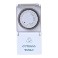 Таймер добовий механічний вуличний 16A/230V IP44