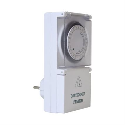 Таймер добовий механічний вуличний 16A/230V IP44