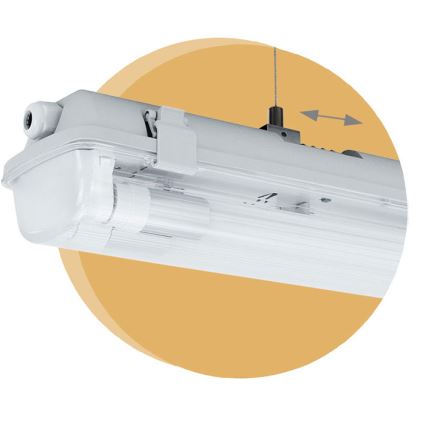 Технический люминесцентный светильник LIMEA T8 2xG13/10W/230V IP65 1500 мм