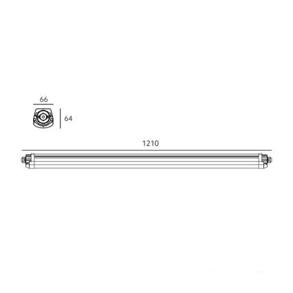 Технический светодиодный светильник LUMEXO LED/36W/230V 4000K IP65 121 cm