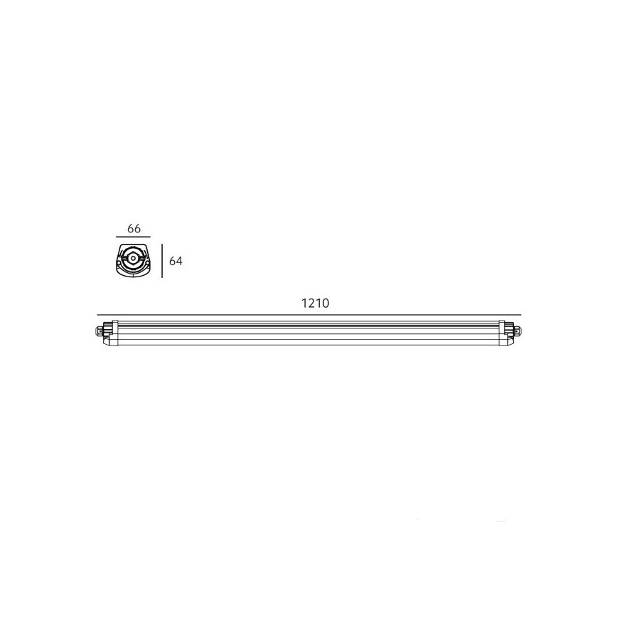 Технический светодиодный светильник LUMEXO LED/36W/230V 4000K IP65 121 cm