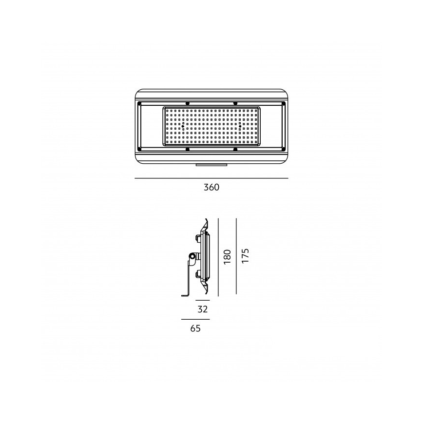 Технічний LED‑світильник 4 в 1 MULTILUXO LED/150W/230V 4000K IP65 36 см
