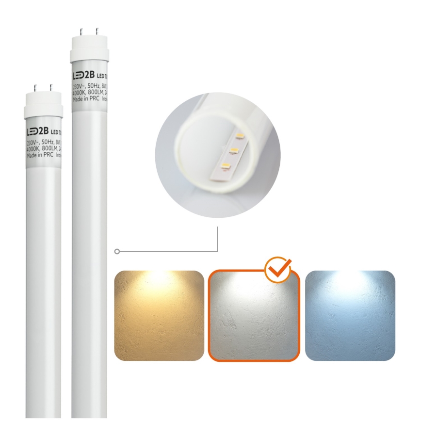 Технічна люмінесцентна LED лампа T8 2xG13/18W/230V 4000K IP65