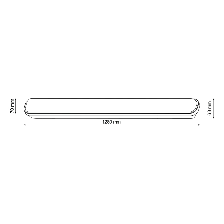 Технічний люмінесцентний світильник 1xG13/18W/230V IP65