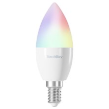 TechToy - Розумна світлодіодна RGB лампочка з регулюванням яскравості E14/4,4W/230V 2700-6500K Wi-Fi