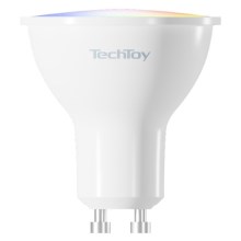 TechToy - Розумна світлодіодна RGB лампочка з регулюванням яскравості GU10/4,5W/230V 2700-6500K Wi-Fi